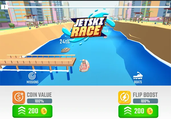 Jetski Race gameplay screenshot