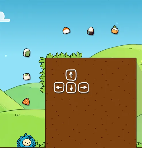 Mophead Dash controls for jump, dash, and glide
