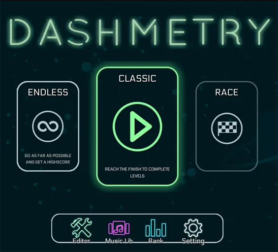 Browse Dashmetry online levels