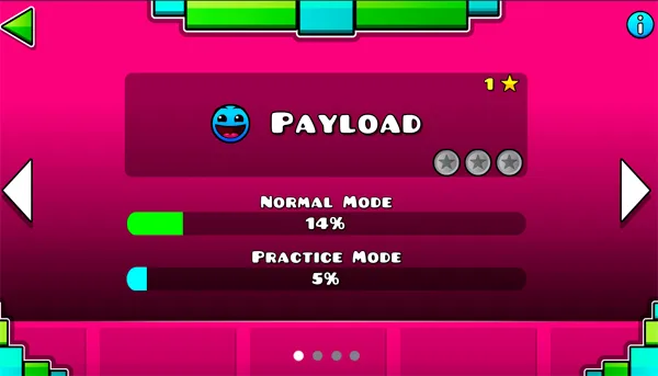Geometry Dash World select level and mode