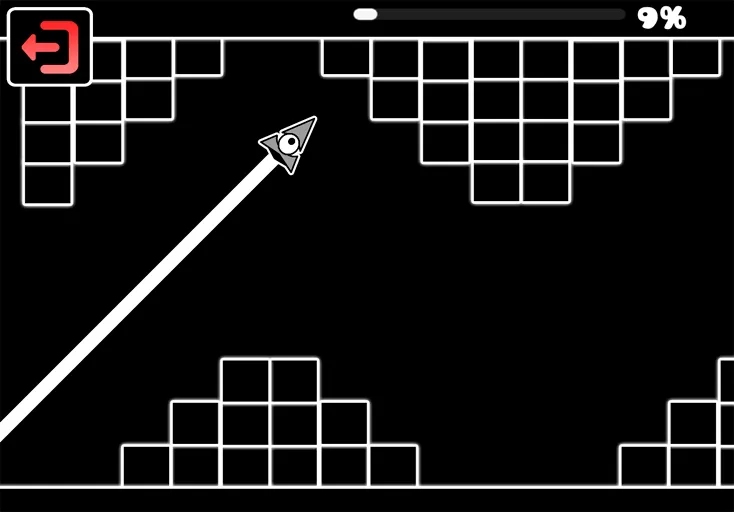 Geometry Dash Black Line gameplay