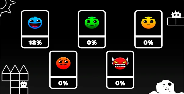 Geometry Dash Black Line start level select track