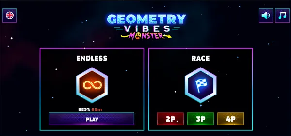 Start a Geometry Vibes Monster run