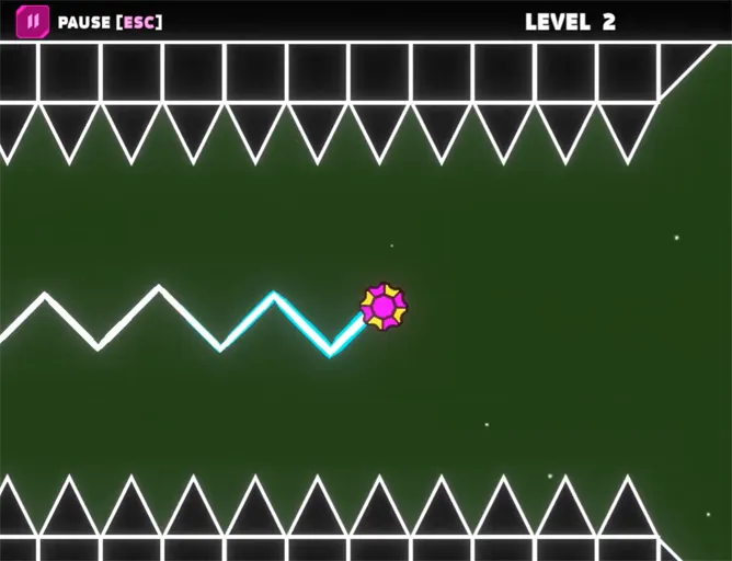 Geometry Vibes X Ball dodge spikes and gears
