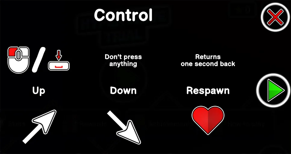 Hyper Wave Trial controls hold to rise release to fall