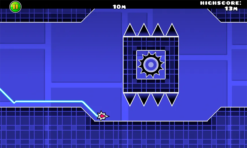Wave Dash tap controls for zigzag flight